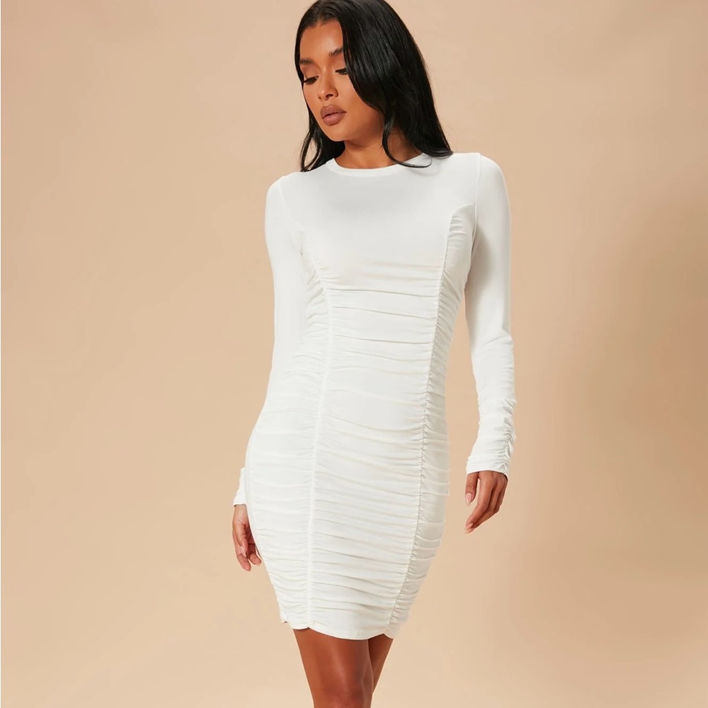 New Fashion Nova Ruched Dress